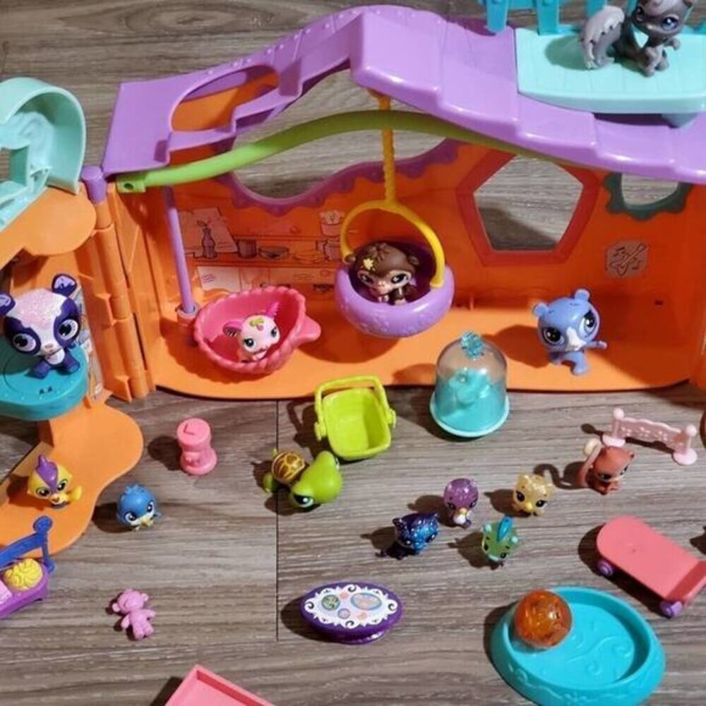 Littlest pet shop lot panda hamster monkey 2007 vintage pet clubhouse - Picture 6 of 13